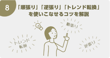 「順張り」「逆張り」「トレンド転換」を使いこなせるコツを解説
